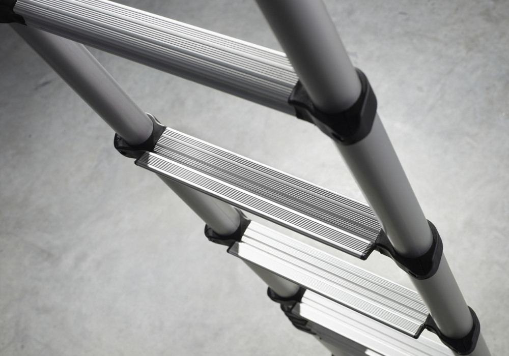 Telescopische Ladder Nivellering - Stabiele Basis Voor Trappen, Antislip, Staalmateriaal